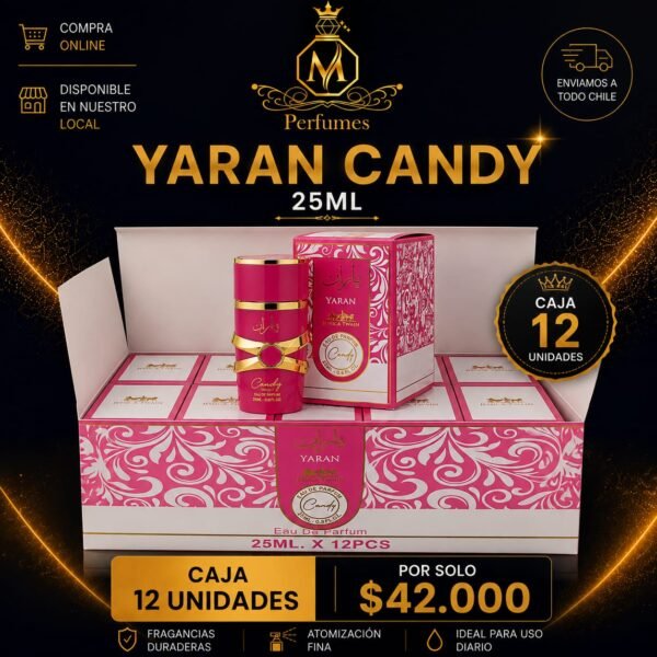 CAJA YARAN CANDY 25ML 12 UNIDADES